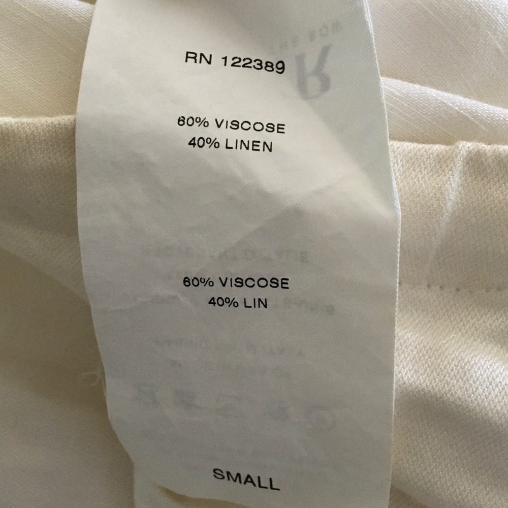 The Row Designer Draw String Linen Women’s Pants … - image 7